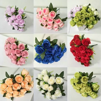 

Cloth Simulation Rose Bouquet Porch Office Balcony Living Room Dining Room Bedroom Bedside Table Simulation Flower Decoration