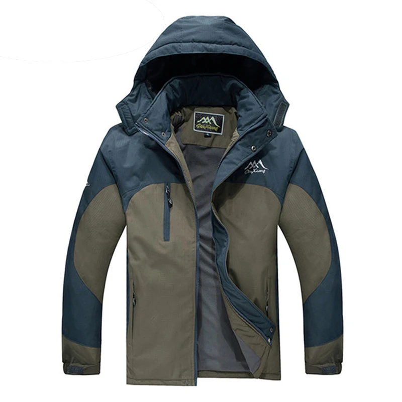 ZYNNEVA уличная зимняя куртка с подогревом для мужчин и женщин, электрическая теплая Плотная хлопковая ветровка, большой размер, водонепроницаемое пальто GK2120 - Цвет: Dark Army(men)