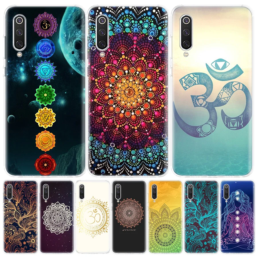 Чехол для телефона мандалы чакры и йоги Xiaomi Redmi 6A 7A 8A Note5 7 8T 9S 10 K20 K30 S2 MI8 9 6x CC9 F1 Lite Pro