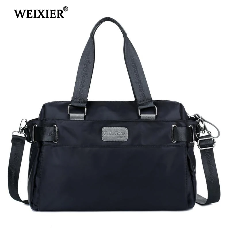 New Unisex Portable Nylon Handbags Large Multifunctional Shoulder Bag Solid Color Weekend Luggage Tote Wholesale High Quality