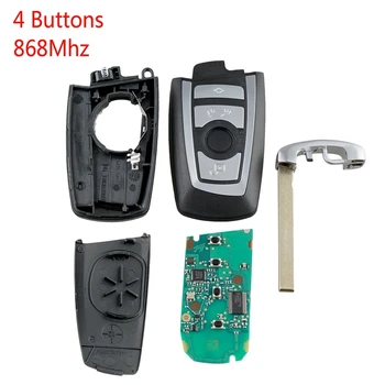 

Car Smart Remote Key 4 Buttons Fit For Bmw Fem/Bdc Cas4 Cas4+2011-2017 868Mhz