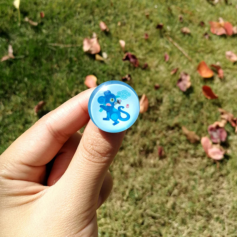 Nengdou S19 Year of the Rat Brooch Cartoon Badge Chinese Zodiac Souvenir Kawaii Pin Cute Icon DIY Craft for Backpack Decoration - Цвет: S19-7