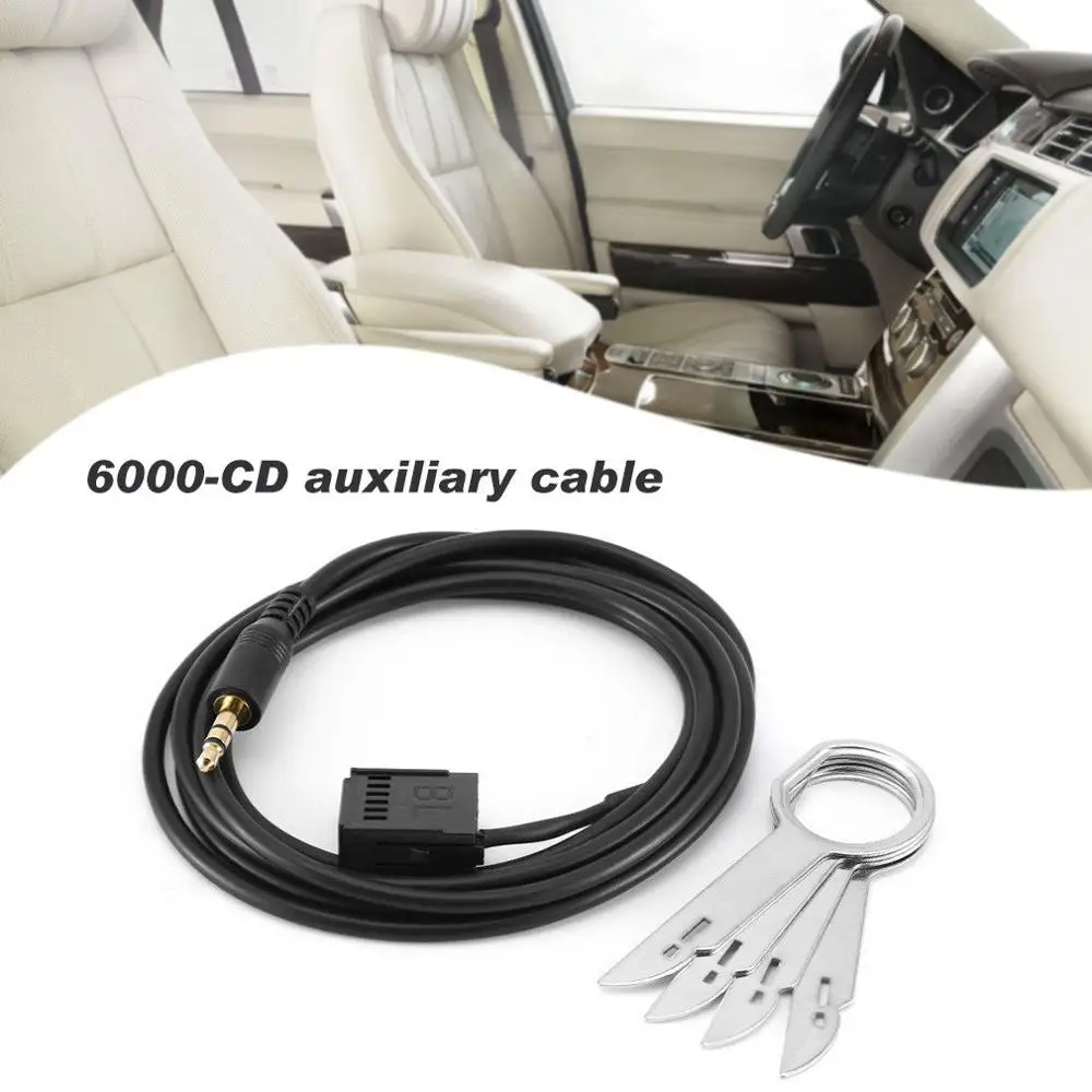 Aux In провод адаптер автомобильный стерео 6000 CD кабель для Ford Fiesta Focus Cd аудио