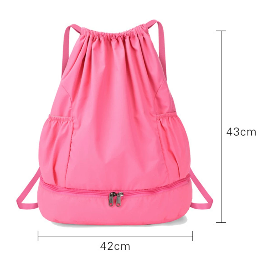 Dry Wet Separated Swim Bag Sports Storage Yoga Large Capacity Beach Travel Gym Backpack Training Waterproof Drawstring