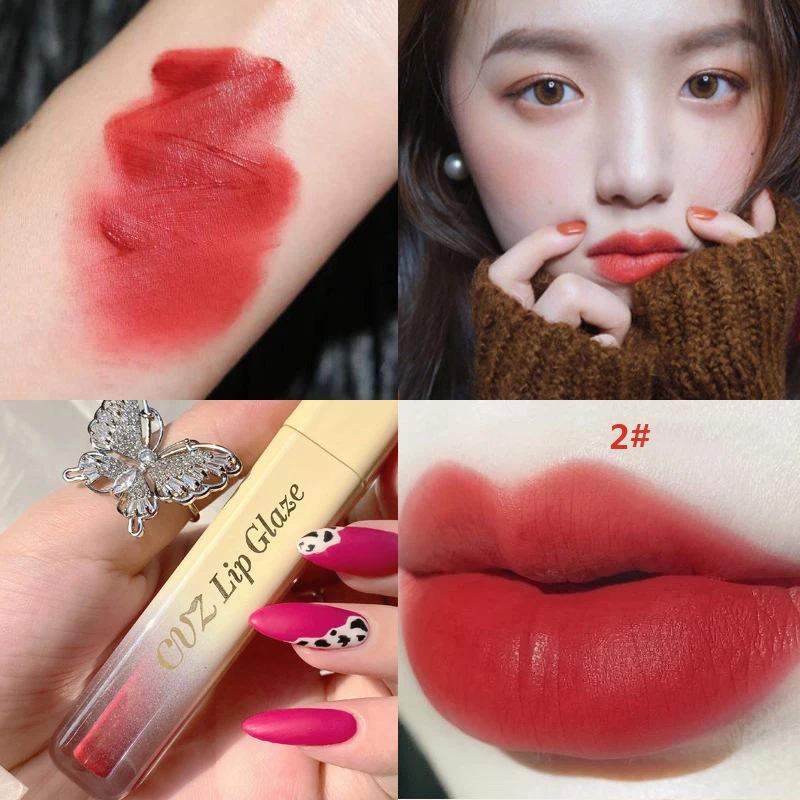 Lip Gloss Cute Cheese Velvet Soft Lip Glaze Lipstick Matte Lipstick