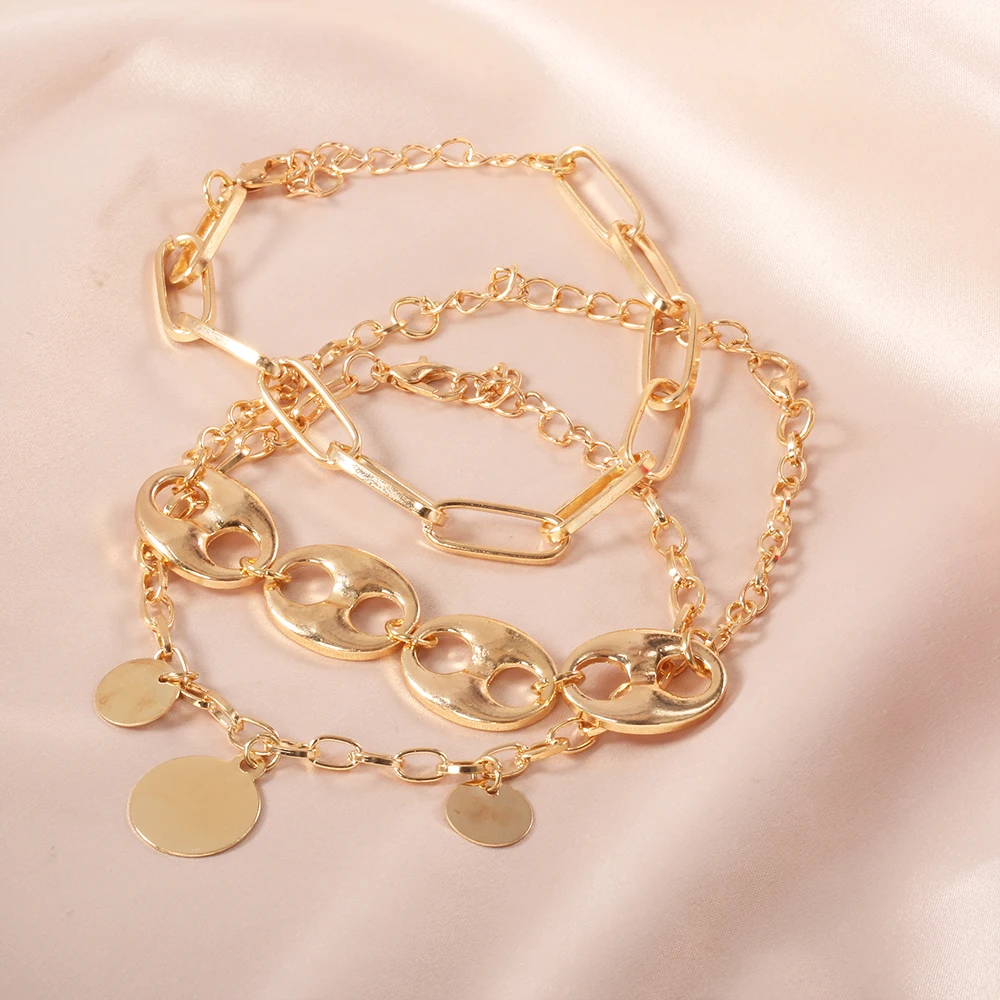 3 шт./компл. подчеркнут Вашу индивидуальность браслеты со сменными круглыми