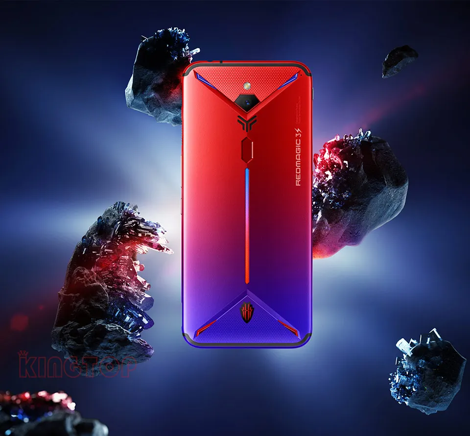 Глобальная версия, мобильный телефон zte nubia Red Magic 3 3S 8G/12G 128/256G 6,6" Snapdragon 855, фронтальный игровой телефон 48MP 5000mAh