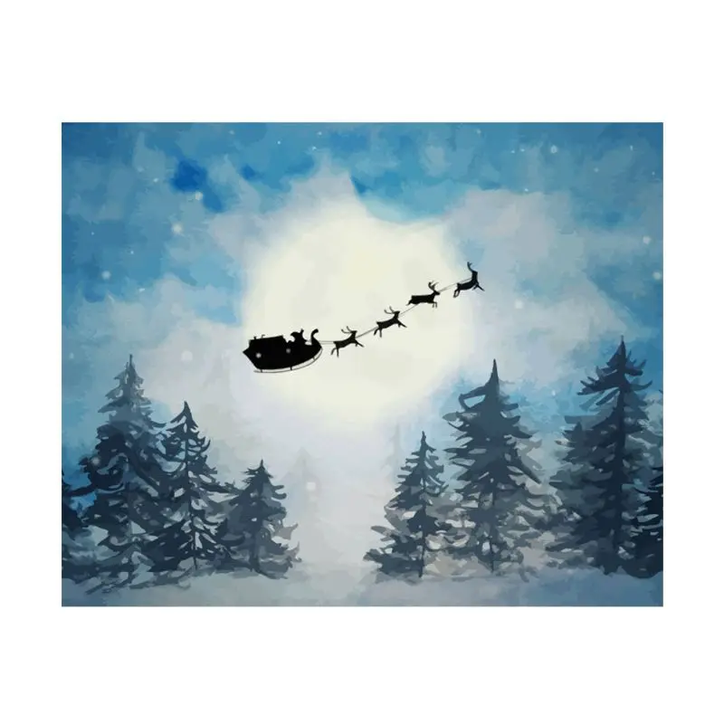 Decorative painting Santa Claus/Snowman/Elk Ornaments Christmas Decorations Paint for Home New Year Noel Decor Navidad