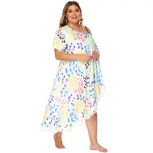 Цветная смесь с принтом, длинные кисточки, Необычные пляжные крутые Свободные Бикини, накидка 1968