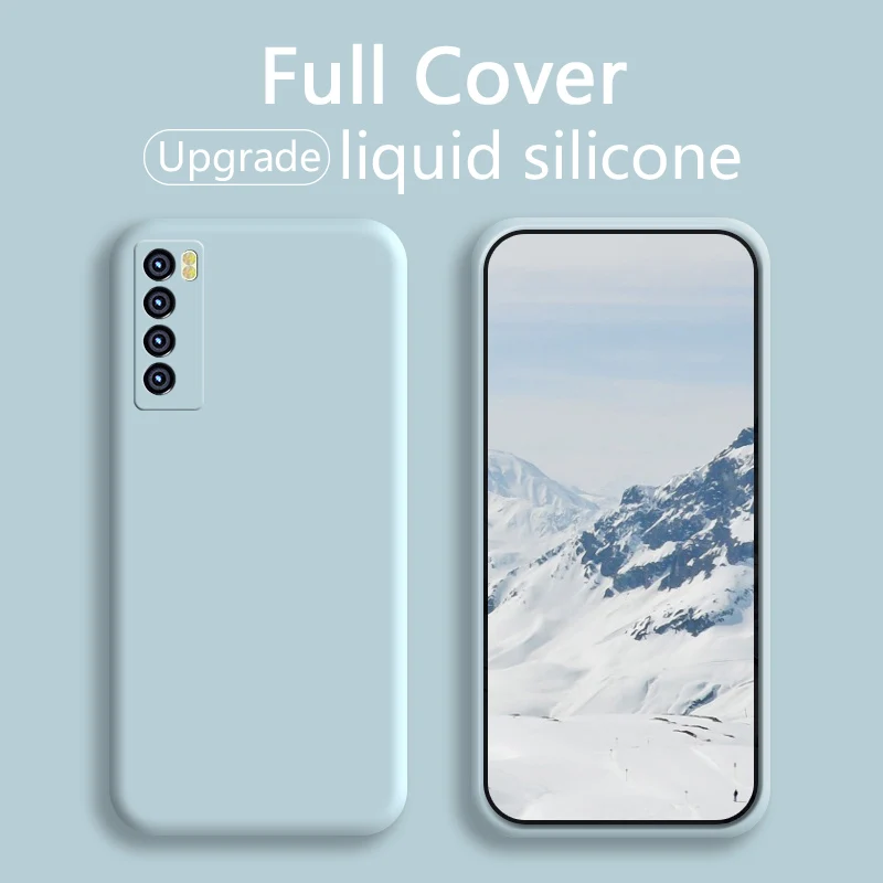 Мягкая силиконовая задняя крышка для Huawei nova 2 3 4 5 6 7 2s 3e 4e 5i 5z 7se pro цветной жидкий