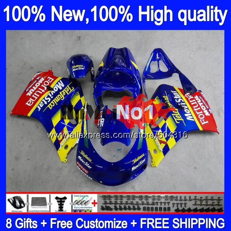 Корпус для SUZUKI RGV 250 VJ22 RGVT250 SAPC VJ23 42MC. 12 Movistar красный RGV-250 VJ 23 RGV250 1995 1996 1997 1998 95 96 97 98 обтекатель