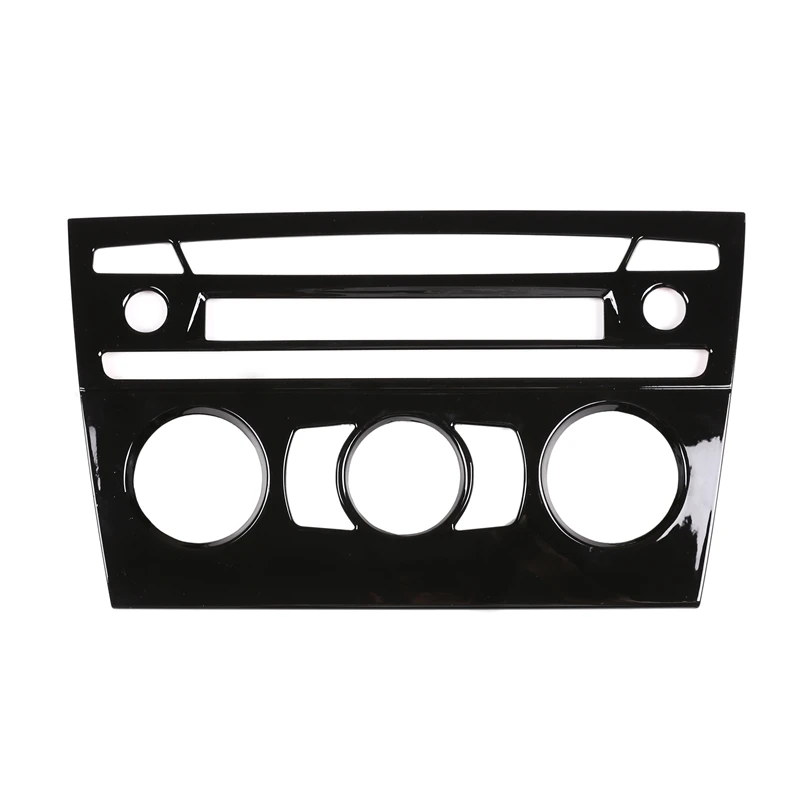 Car Black ABS Central Control Volume Button Panel Cover Trim for BMW X1 2011