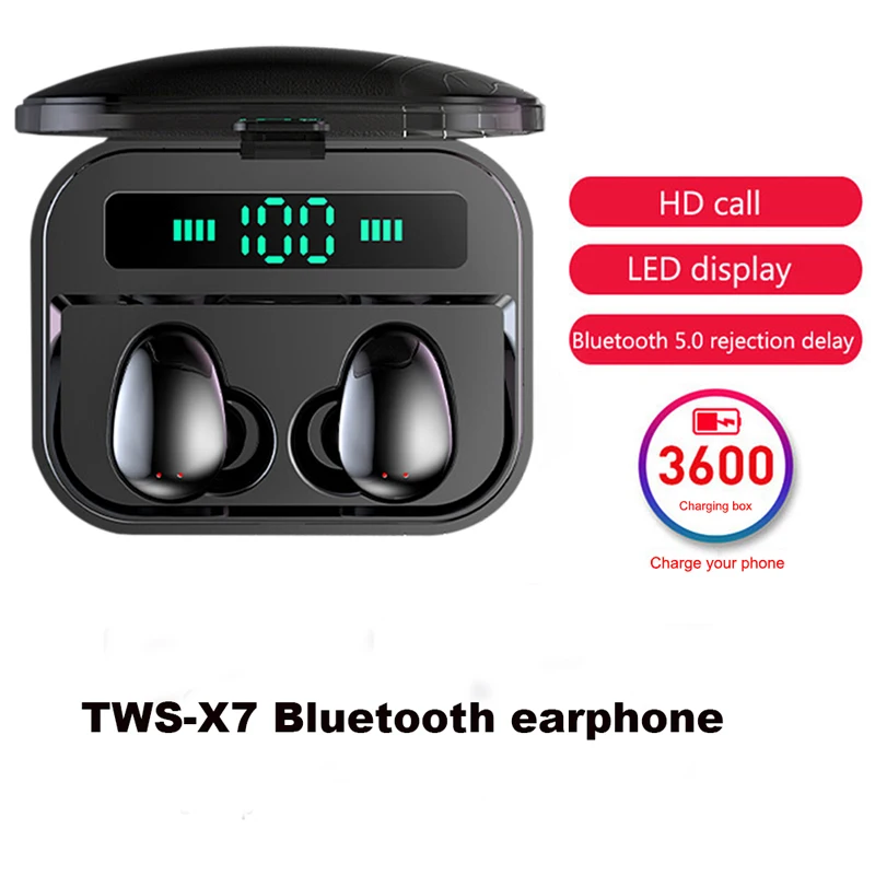 G02 TWS 5,0 Bluetooth 9D стерео наушники беспроводные наушники IPX7 водонепроницаемые наушники 3300 мАч светодиодный внешний Смарт-аккумулятор держатель телефона