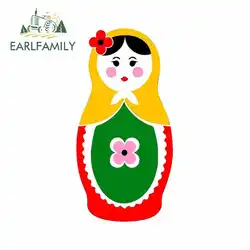 EARLFAMILY, 13 см x 6,5 см, для русской куклы, забавные наклейки на автомобиль, водонепроницаемые, окклюзионные, царапины, подходят для VAN RV