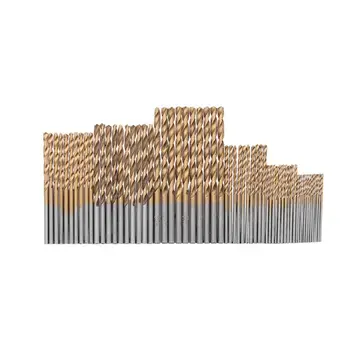 

60Pcs Twist Drills Set 1-3.5mm HSS High Speed ​​Drill Titanium PlatingDrill Tool