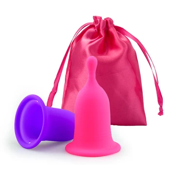 

2PCS Feminine Hygiene Menstrual Cup Period For Women Lady Cup Silicone Tall Menstrual Cup Feminine For Menstrual Period