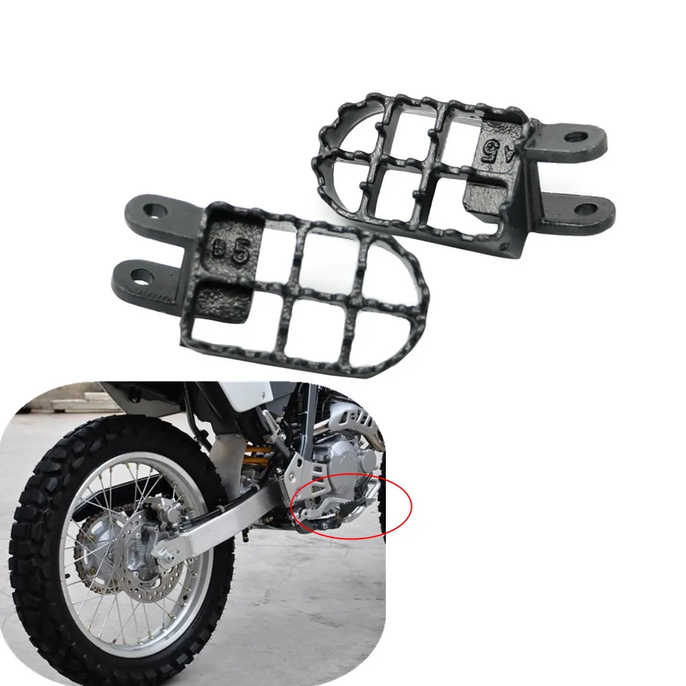 Steel Foot Pegs Footpeg Footrests Motocross for Honda XR250 XR 250 400 CR80 XR650L 96-05 XR350R 83-84 XR600R 89-00 XR650R 00-05 |