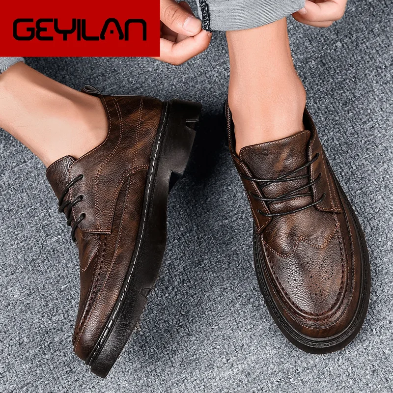 

Casual Shoes Male Trend England Joker Correct Dress Male Shoe Spring And Autumn Popular Outdoors Trend Leather Shoes Joker