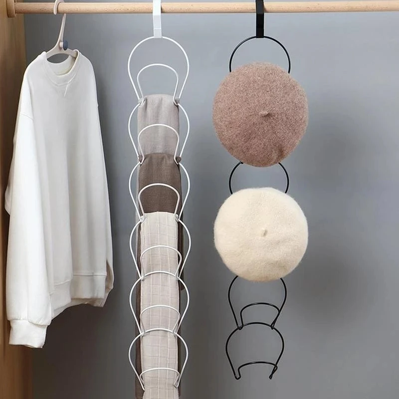 

Behind the door hat storage hook, multi-purpose wrought iron material, coat, hat, scarf, finishing hanger, creative hanging hat