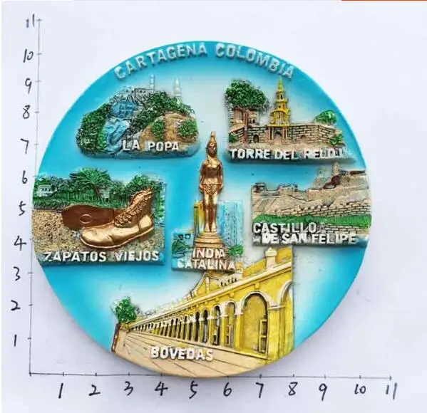 Магнит на холодильник Cartagena Colombia|Магниты холодильник| |