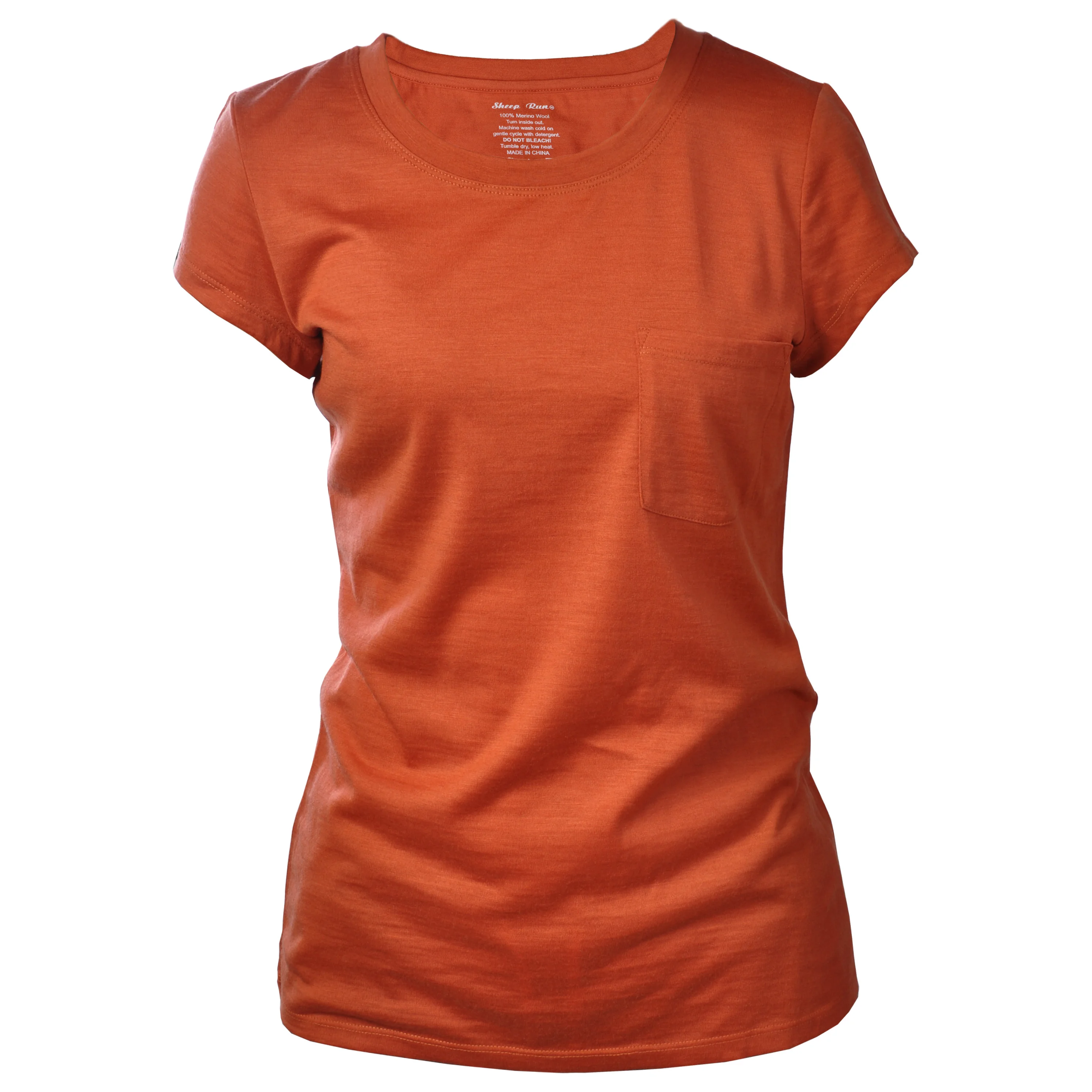 Women's Merino Wool Crew Neck Tee Shirt Ultralight Wicking Breathable