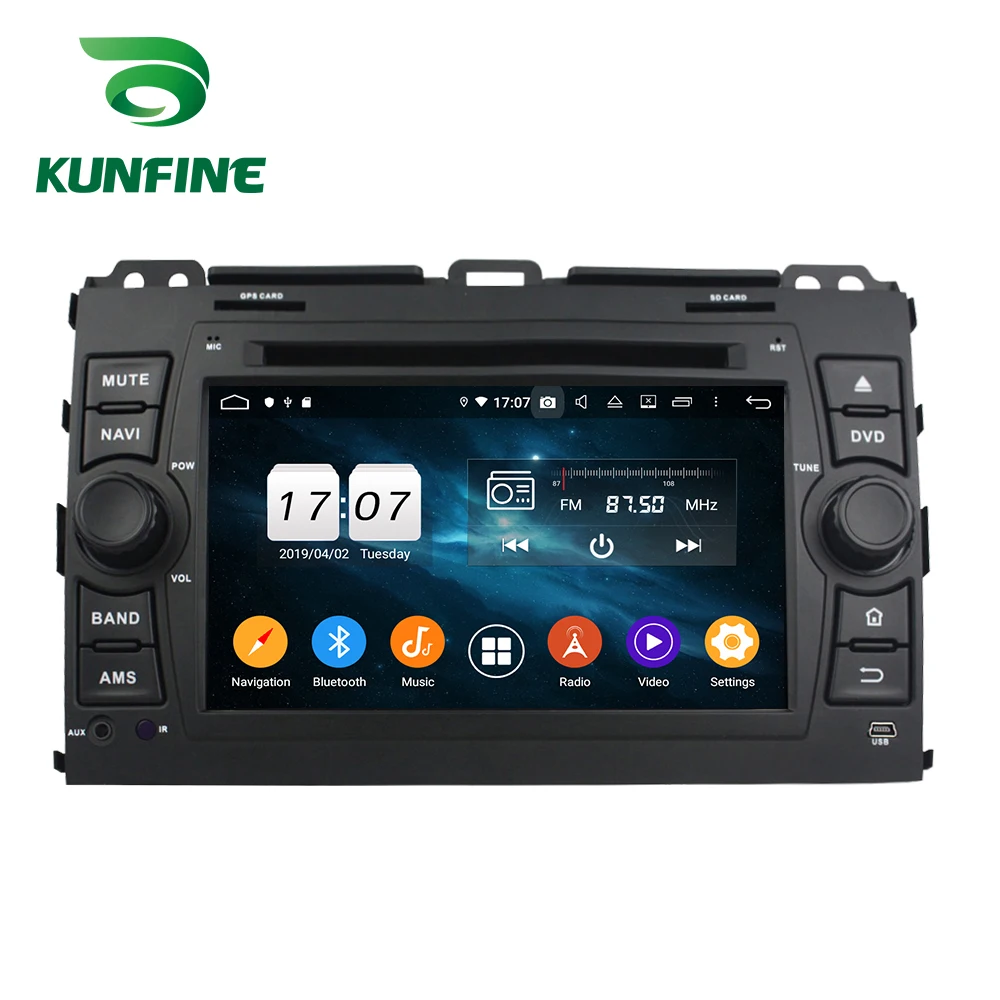 Android 9,0 Octa Core 4 Гб Оперативная память 64 Гб Встроенная память автомобильный DVD GPS; Мультимедийный проигрыватель автомобильный стерео для Toyota Prado 2006 2007 2008 2009 2010 блок