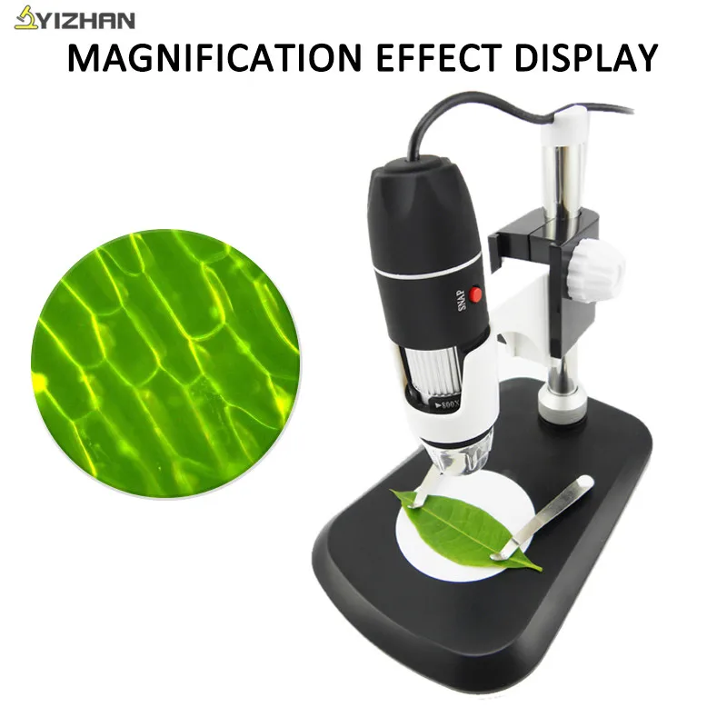 

Digital Microscope USB 500X 8 LED Endoscope Camera Microscopio Magnifier Electronic Stereo Tweezers Magnification