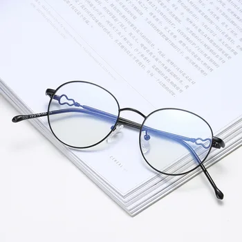

Round all-match personalized artistic myopia glasses frame fashionable women Street Photo concave shape anti-blue light plain