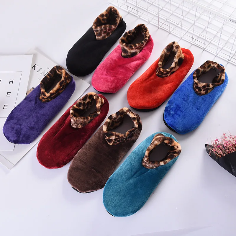 Winter Warm Home Floor Socks Unisex Thicken Socks Non Slip Elastic Sock 2019 Slippers Home Men Women Indoor Bed Slippers Hot