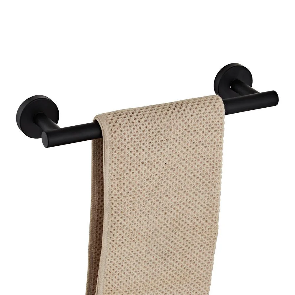 towel rod biggers черный цвет 304 нержавеющая сталь аксессуары для ванной набор 3 шт держатель полотенец держатель бумаги одиночный крюк для одежды - Цвет: towel rod