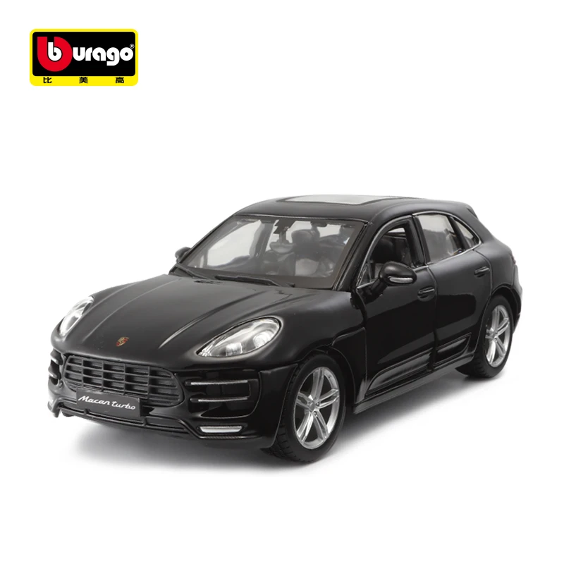 1:24 Металл Porsche Macan SUV спортивный автомобиль сплав модель литья под давлением Коллекция игрушек с рулевым колесом управление переднее колесо моделирование
