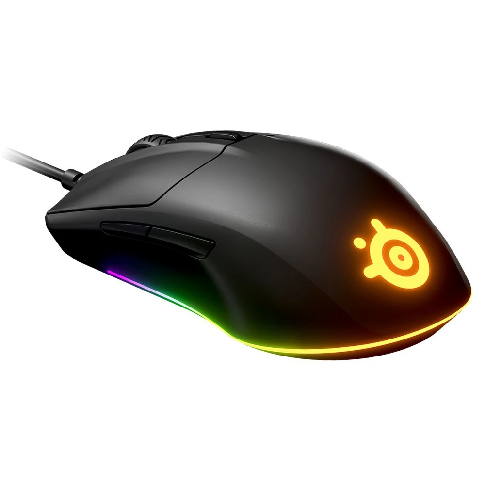 SteelSeries Rival 3 Mouse Black devices for computer data input Mice Keyboards Peripherals Office | Компьютеры и офис
