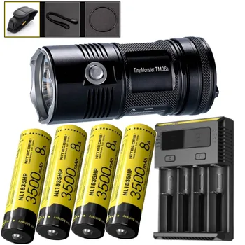 

Free Shipping NITECORE 4000Lumen TM06S CREE XM-L2 U3 LED Led Flashlight Waterproof Without 18650 Torch Outdoor Camping