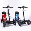 2022 Powerful China Cheap  Dual motor kick 4 wheeled pure 10 inch folding electric bike scooter for sale ► Photo 2/6