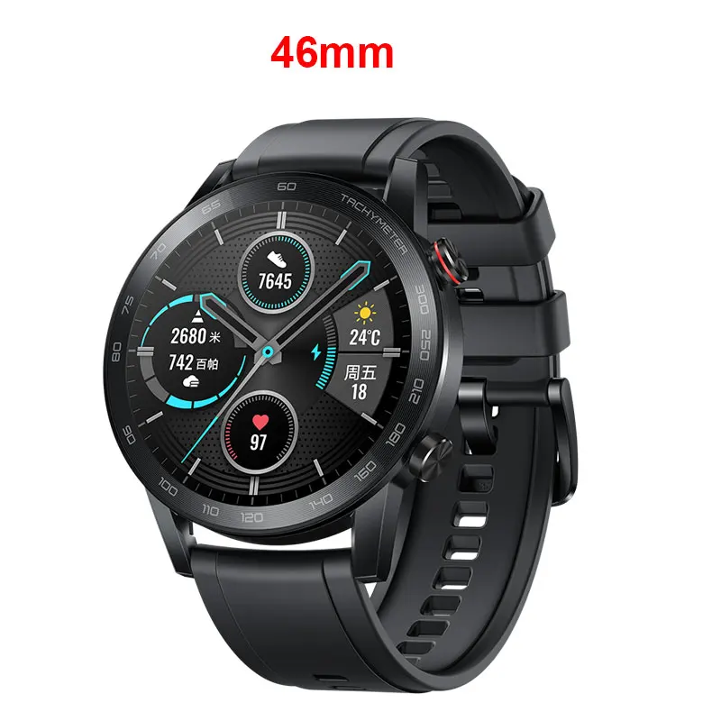 46mm-black Предпродажа HONOR MagicWatch 2 46 мм смарт спортивные часы Двойной режим 5,1 Bluetooth Вызов независимое воспроизведение музыки 14 дней - Цвет: 46mm-black