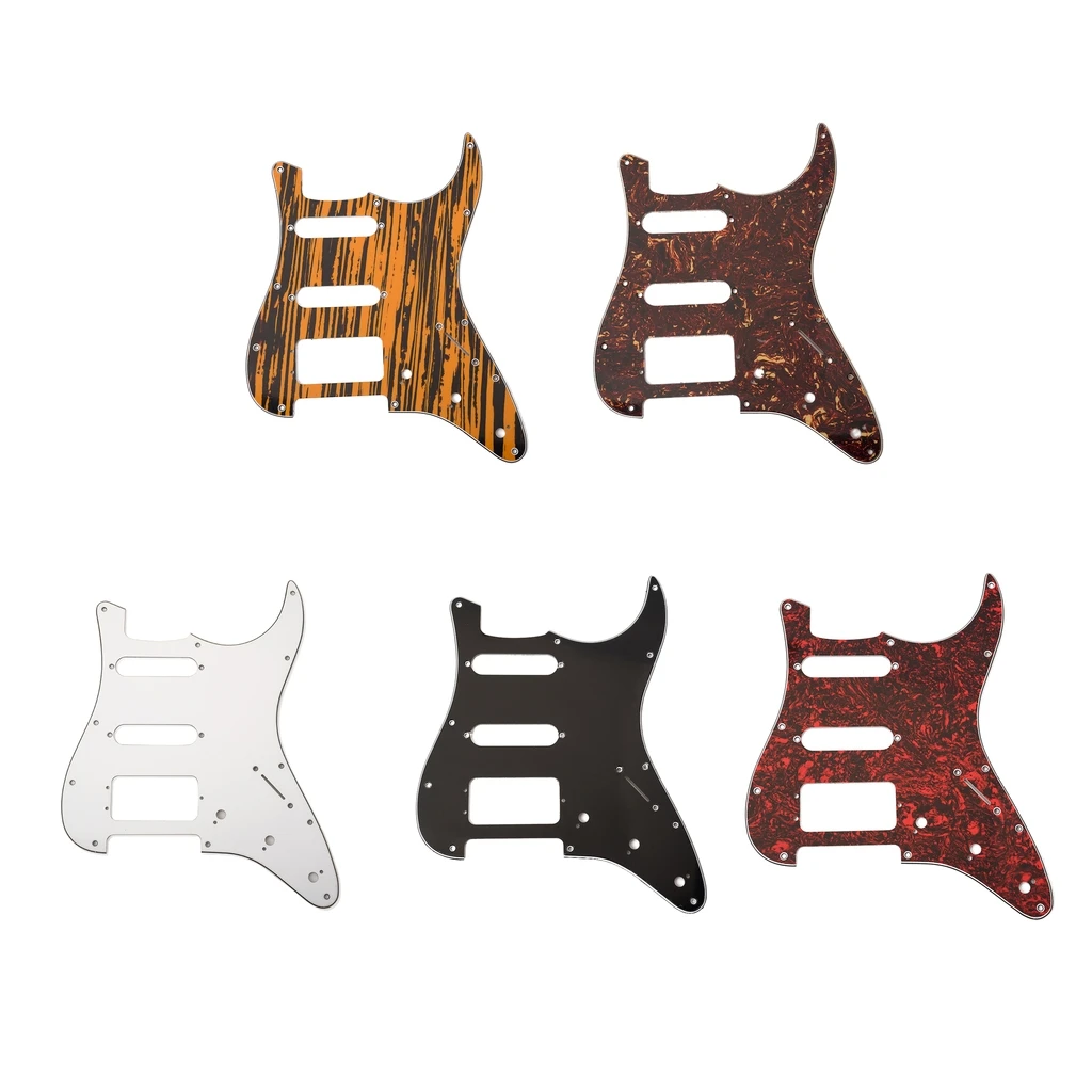 PVC Pickguard SSH Pickup Guard Plate Parts for ST Style Electric Guitar