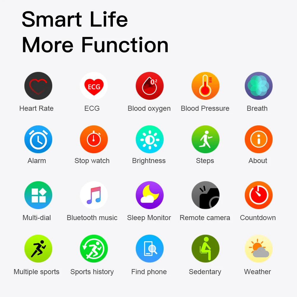 Смарт часы FocuSmart 1 54 дюйма 5 40 44 мм IP68 водонепроницаемые для Apple iOS VS IWO8 IWO12