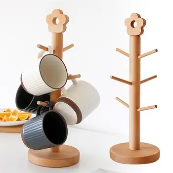 

Mug Hanging Display Rack, Non-Slip Stable Drinkware Shelf Strong Load-Bearing Capacity Versatile Tree Shape Cup Storage Holder