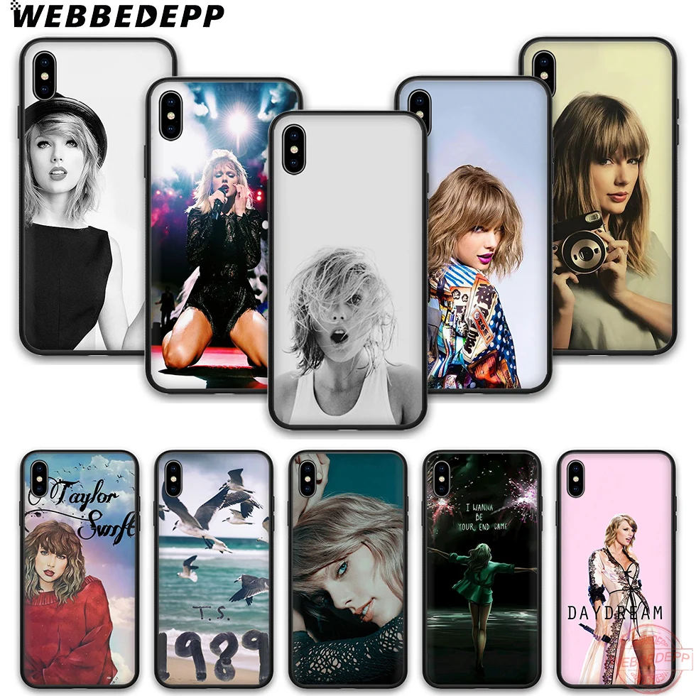 WEBBEDEPP Pop репутация 1989 Taylor Мягкий силиконовый чехол для телефона iPhone 5 6 7 8 Plus X XS XR