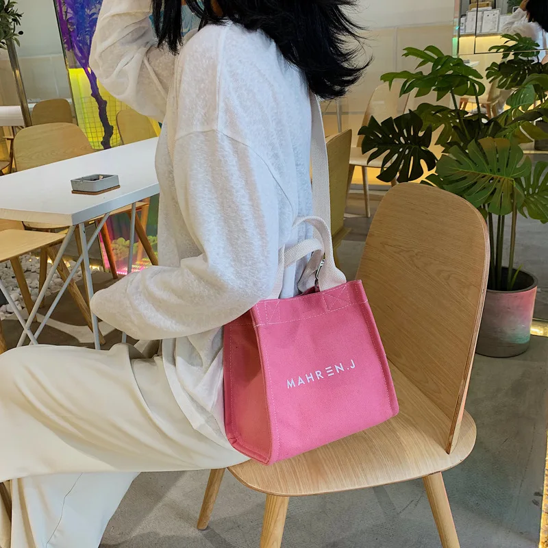

JIULIN New women2019 new Korean high-capacity canvas all-in-one single-shoulder and cross-