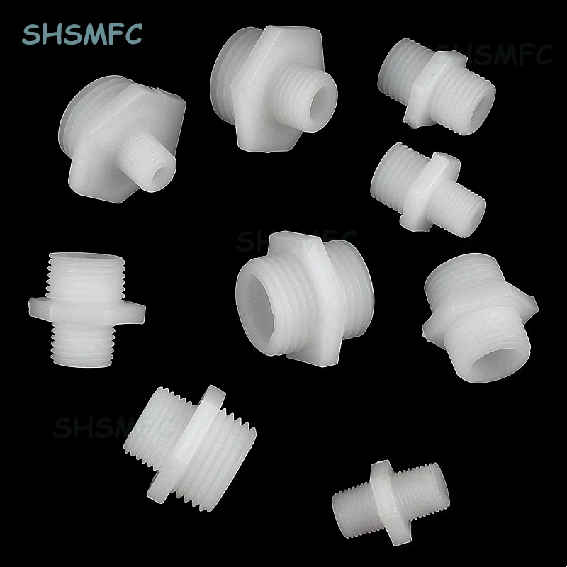 

2-100Pcs1/8"-3/4" Male Thread Equal Dia Reducer Joint Bushing Joint Garden Irrigation Fittings Water Pipe Connector Repair Tool