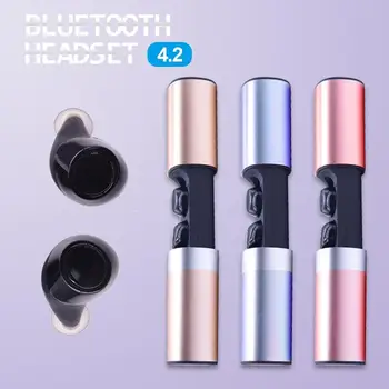 

1 Pair Portable Waterproof Mini Wireless Bluetooth4.2 Earphones Stereo Music Earbuds Earpiece With Charging Box