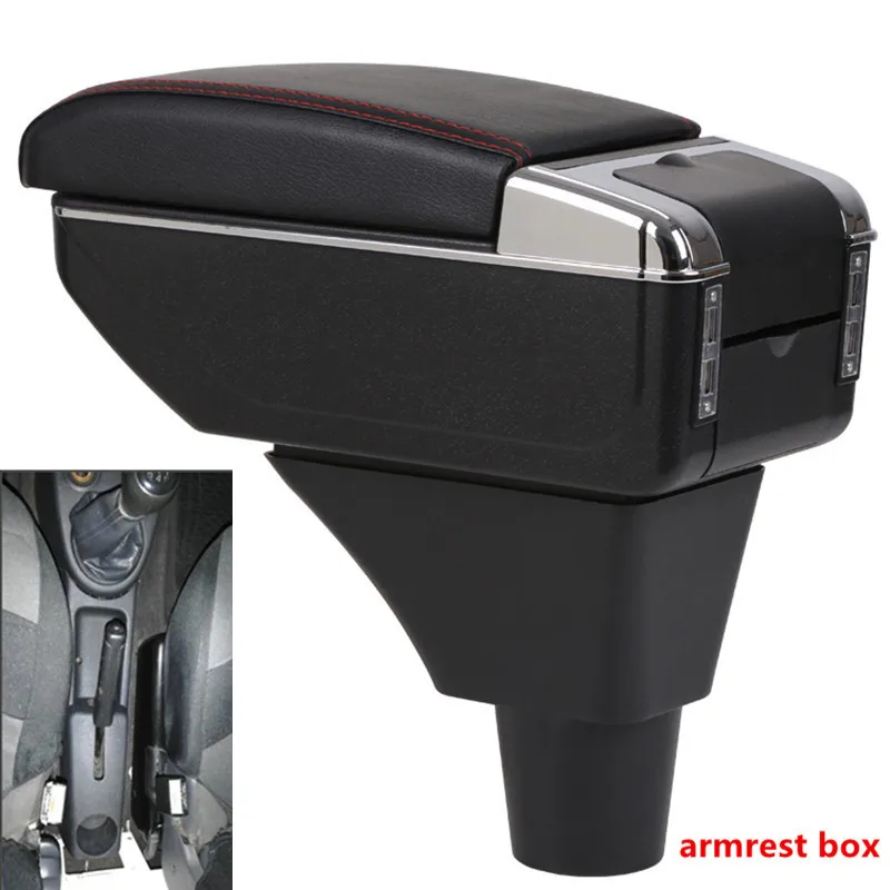 For Citroen Berlingo Armrest box Interior special Retrofit parts Center Car Armrest box Center Storage box USB LED