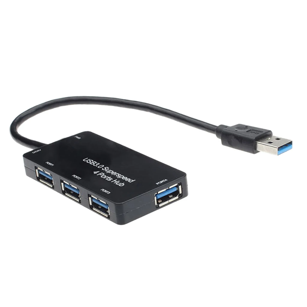 USB 3.0 Hub 4-Port Splitter Docking Station For PC  Notebook Laptop