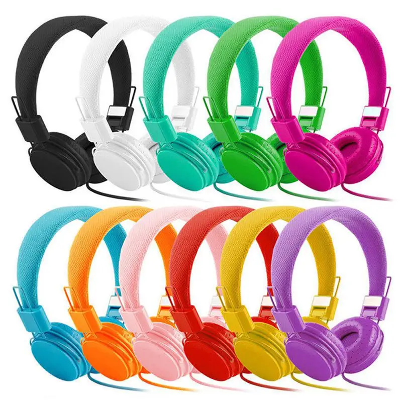 DishyKooker Kids Wired Ear Headphones Stylish Headband Earphones for iPad Tablet