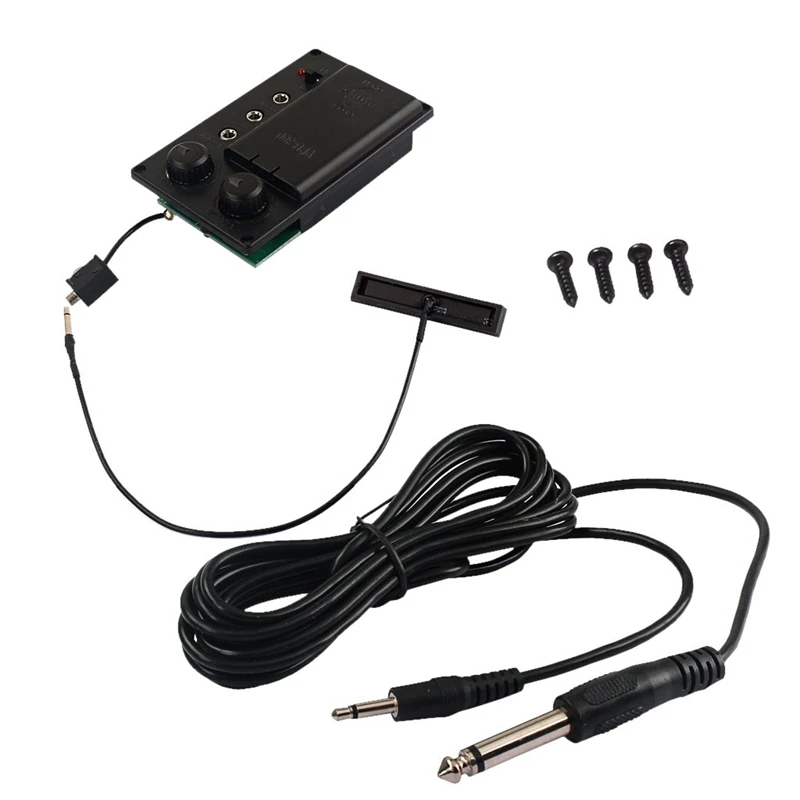 1 Набор скрипка эквалайзер Mute Preamp Pickup EQ с пьезо «сделай сам» штекер отверстие выходной кабель B60 для электрической скрипки аксессуар