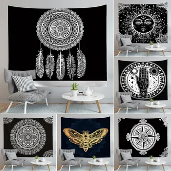 

Ethnic Mandala Digital Printing Tapestry Painting Tablecloth Beach Towel 150*100Cm