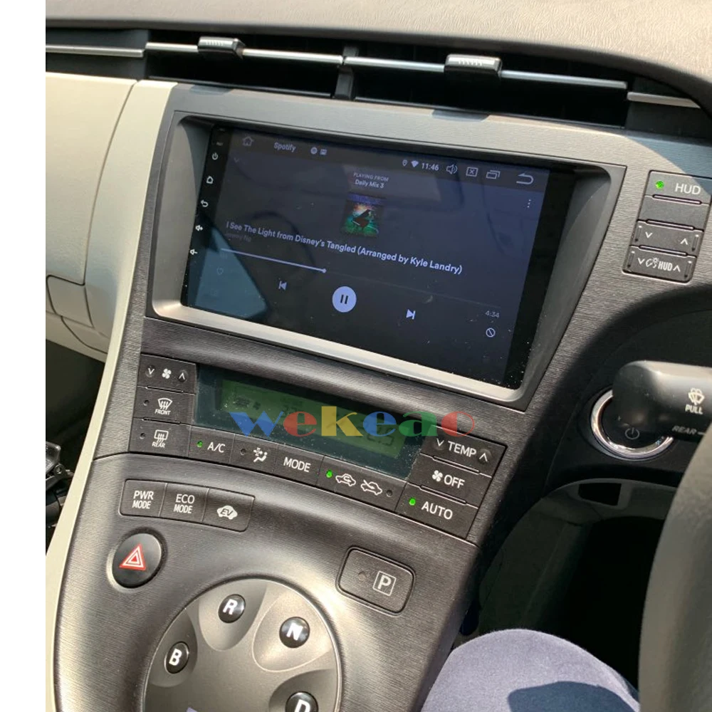 Wekeao сенсорный экран " Android 9,0 автомобильный Dvd мультимедийный плеер для Toyota Prius автомобильный Радио gps навигация 2009-2013