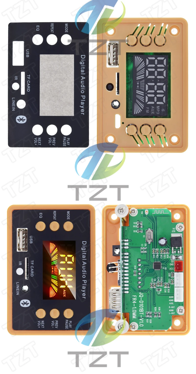 TZT NEUE Farbe bildschirm Drahtlose Bluetooth MP3 WMA decoder bord audio modul unterstützung USB TF AUX FM EQ funktion Für auto zugriffs – Detail 6