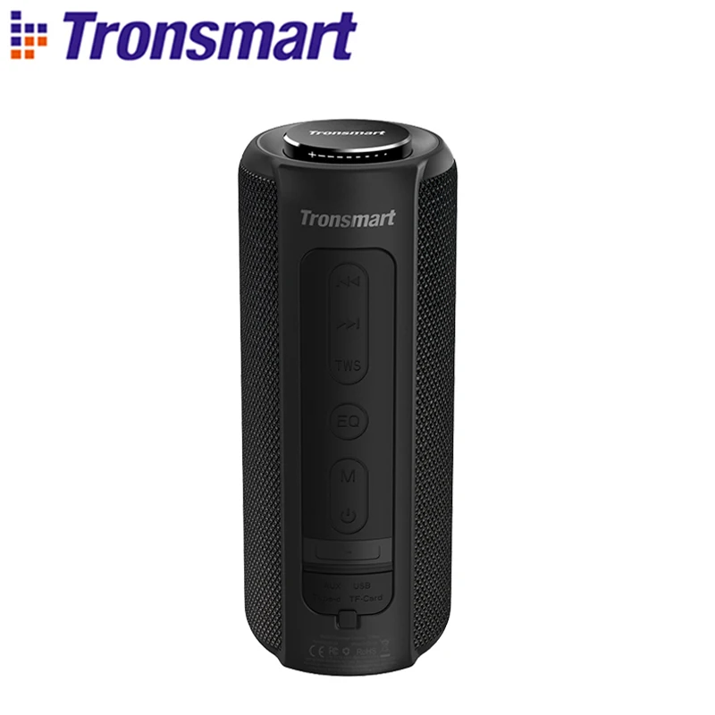 [SD TF CARD】Tronsmart T6 Plus Bluetooth Колонка 40 Вт TWS портативный динамик с глубокими басами